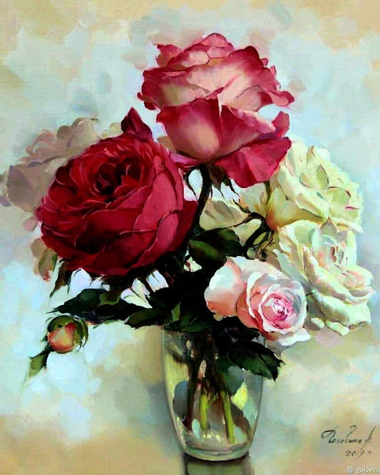 Glass of Roses By Natasha Golovina