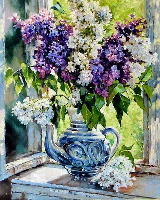 Lilacs By The Window By Natasha Golovina