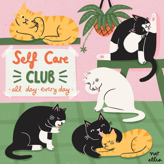 Cat's Self Care Club By Nat Ellis