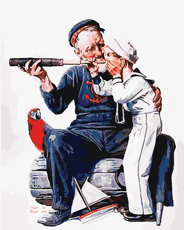 Setting Ones Sights By Norman Rockwell
