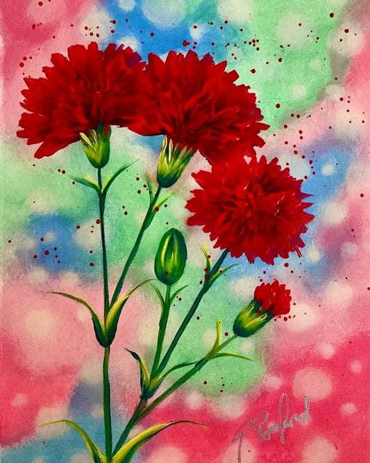 Fresh Carnations  By Paulina Ponsford