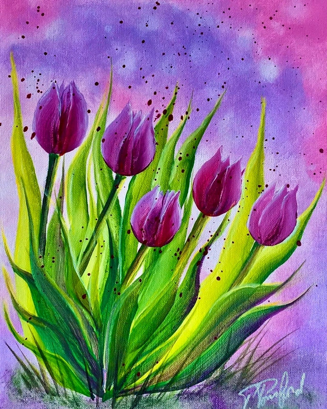Spring Tulips By Paulina Ponsford