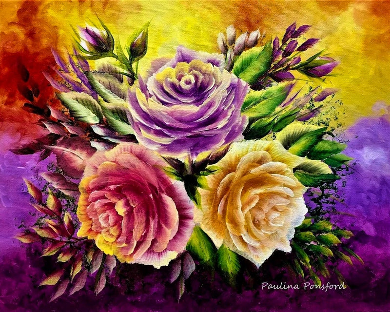 3 Roses By Paulina Ponsford