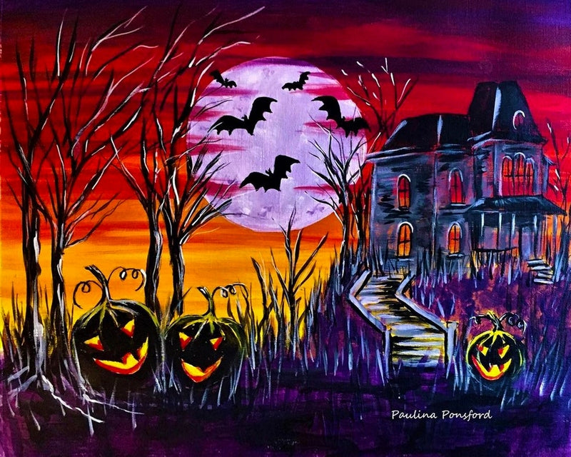 Halloween Night - Visiting The House By Paulina Ponsford
