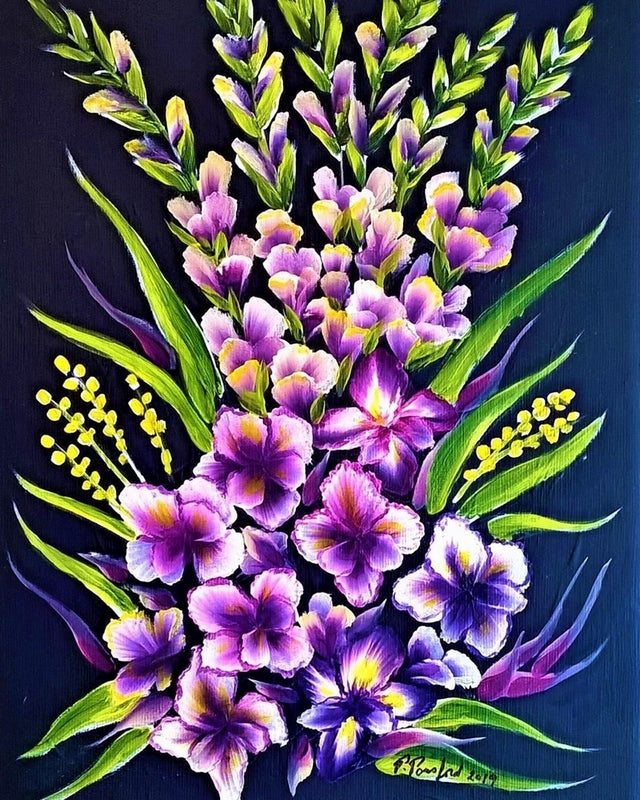 Floral Painting By Paulina Ponsford