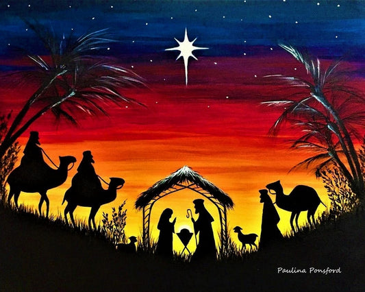 Christmas Birth Of Jesus By Paulina Ponsford