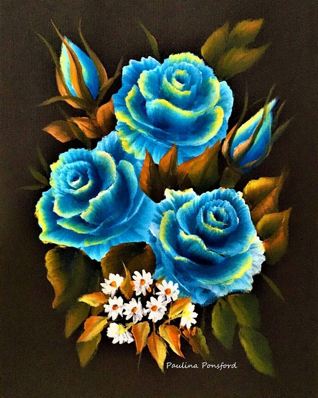 Feeling Blue Roses By Paulina Ponsford