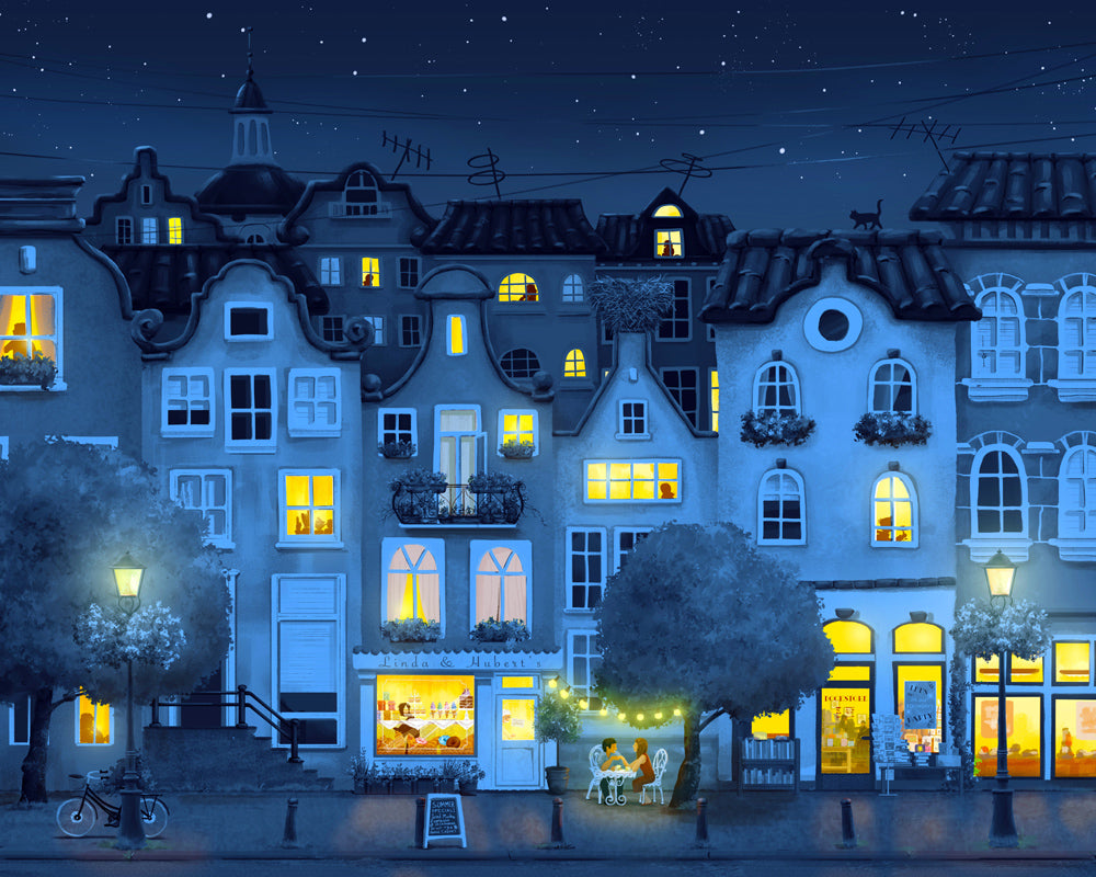 City At Night By Nina Podlesnyak (36 colors)
