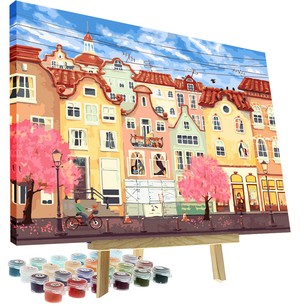 City In Spring By Nina Podlesnyak (36 colors)
