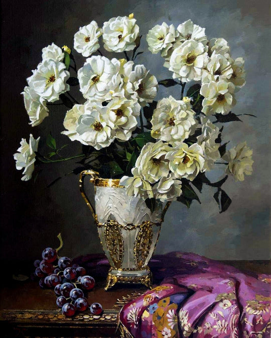 White roses By Sergey Khamalyan