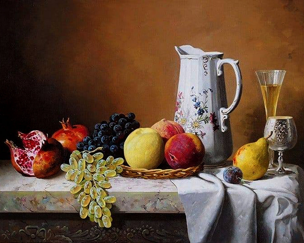Still life with peaches By Sergey Khamalyan