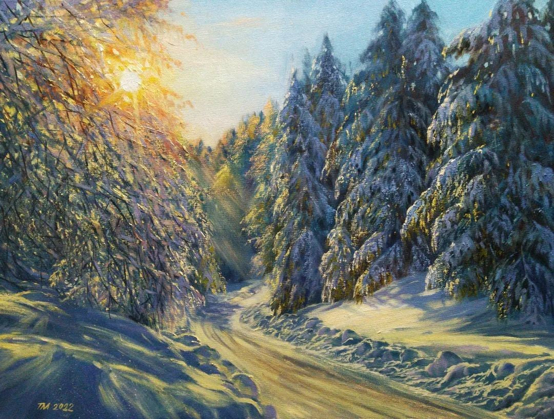 All Winter Roads Lead To Spring By Tamara Maslenik