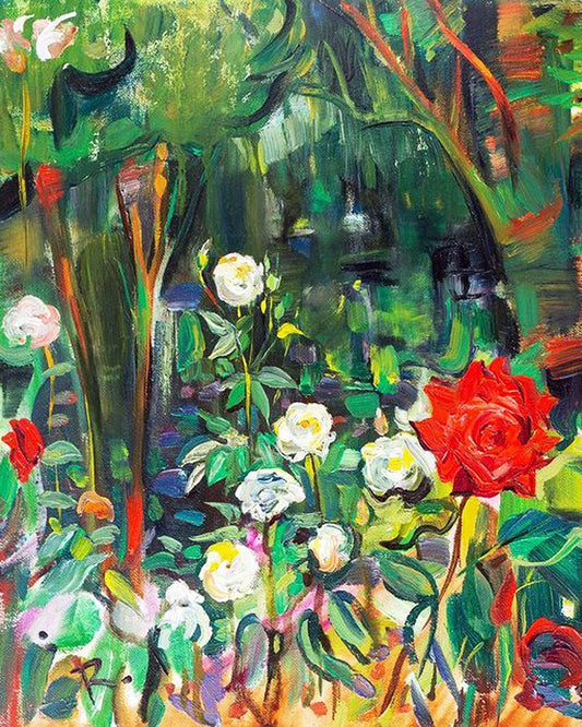 Garden landscape with roses By Tatiana Mints