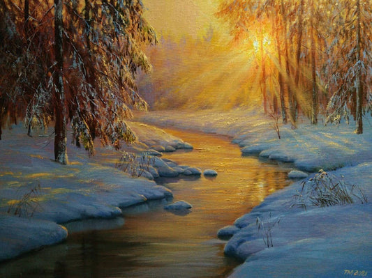Magical Light Of Winter By Tamara Maslenik
