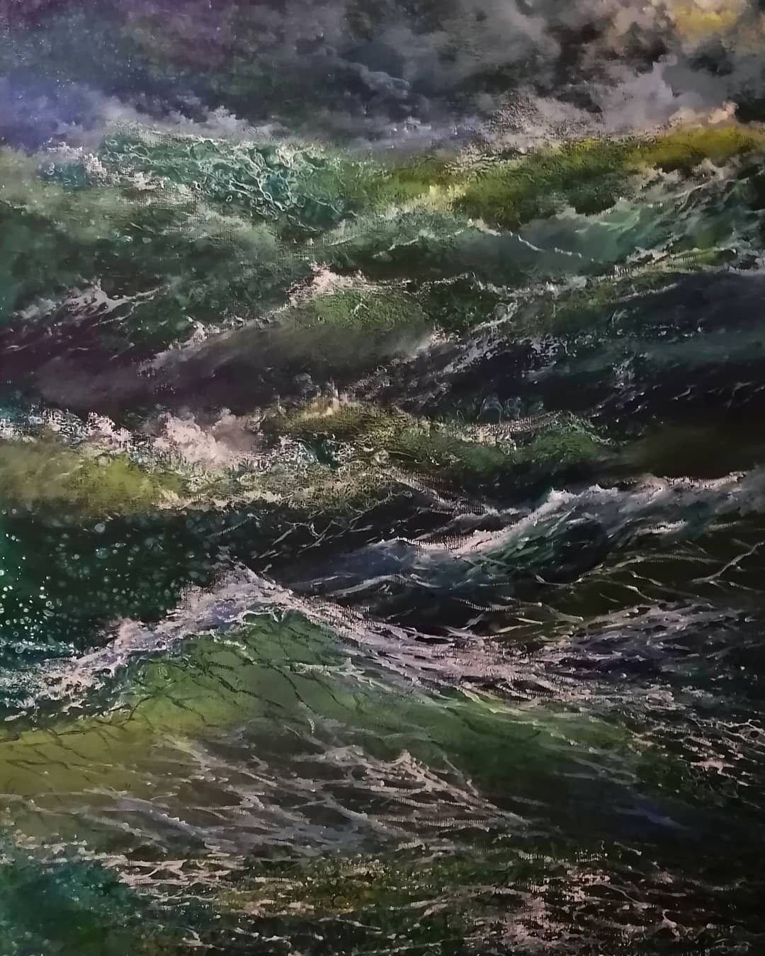 Storm In The Sea By Tamara Maslenik