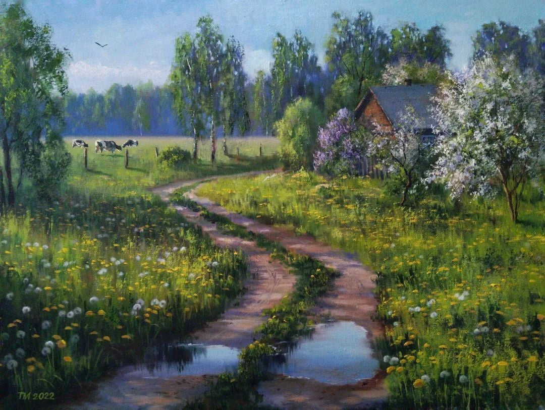Village Spring By Tamara Maslenik