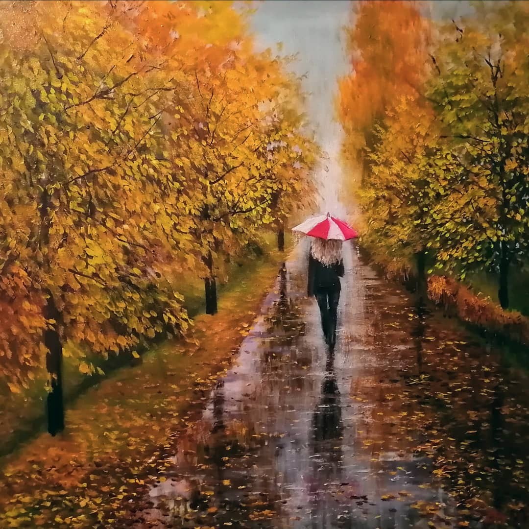 Walk In The Rains By Tamara Maslenik