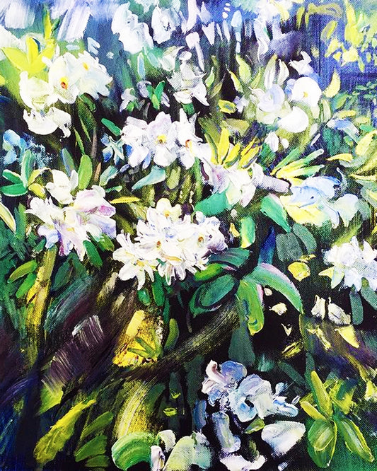 White Rhododendron tree By Tatiana Mints