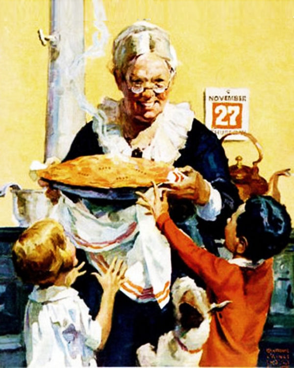Thanksgiving Pie By Norman Rockwell